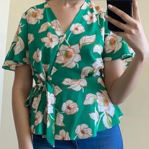 Floral tie top